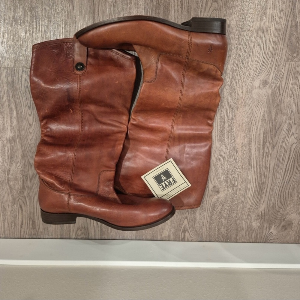 Frye Women Brown Leather Boots